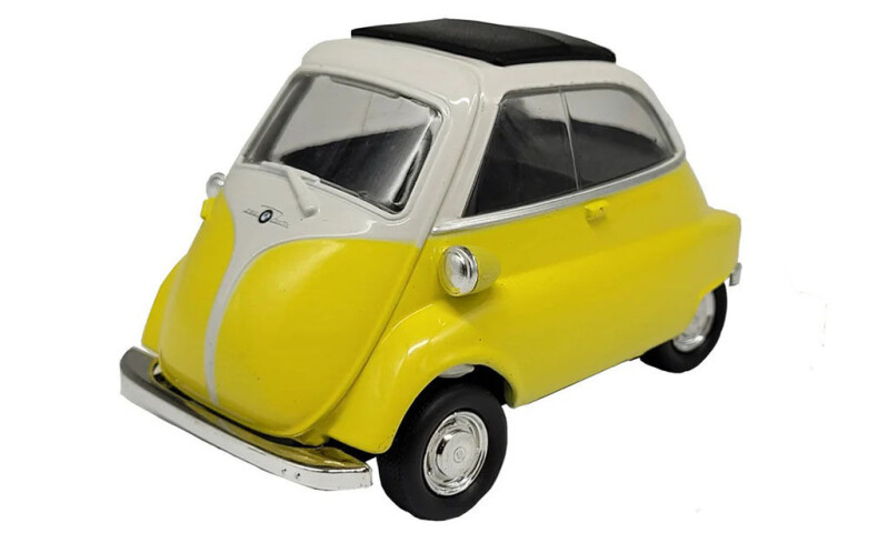 Welly BMW Isetta 1:34 žlutá